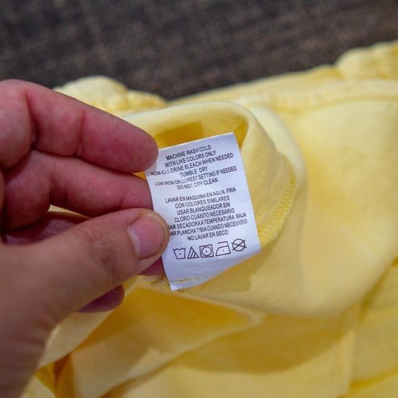 COPPER KEY Lemon Yellow Casual Tie Waist Dress Med - Picture 10 of 10